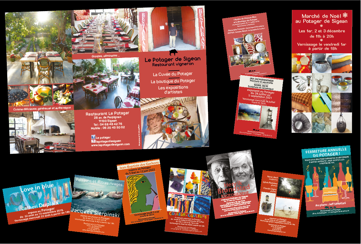 Flyer et affiches le Potager de Sigean