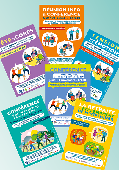 Création graphique pour la promotion d'activités pour seniors