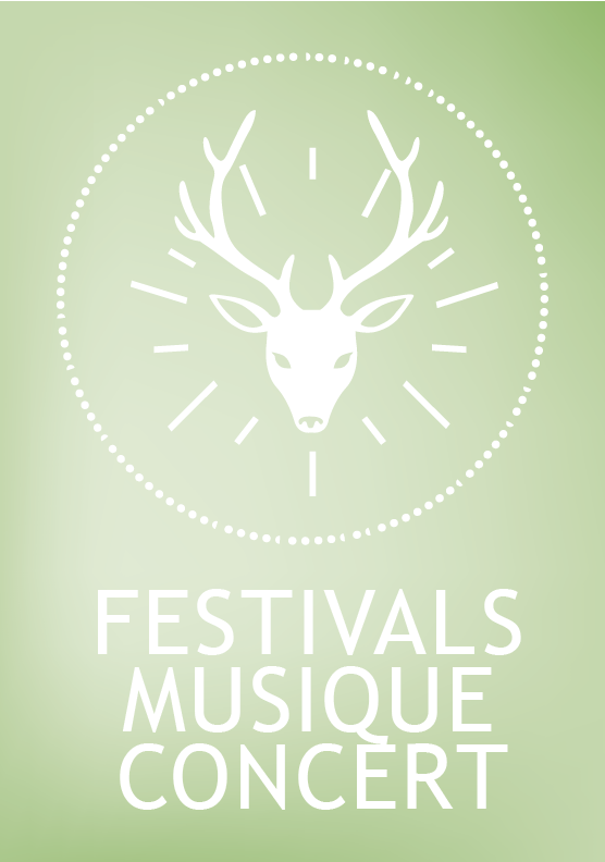 Graphisme illustration pour des festivals de musique, concert